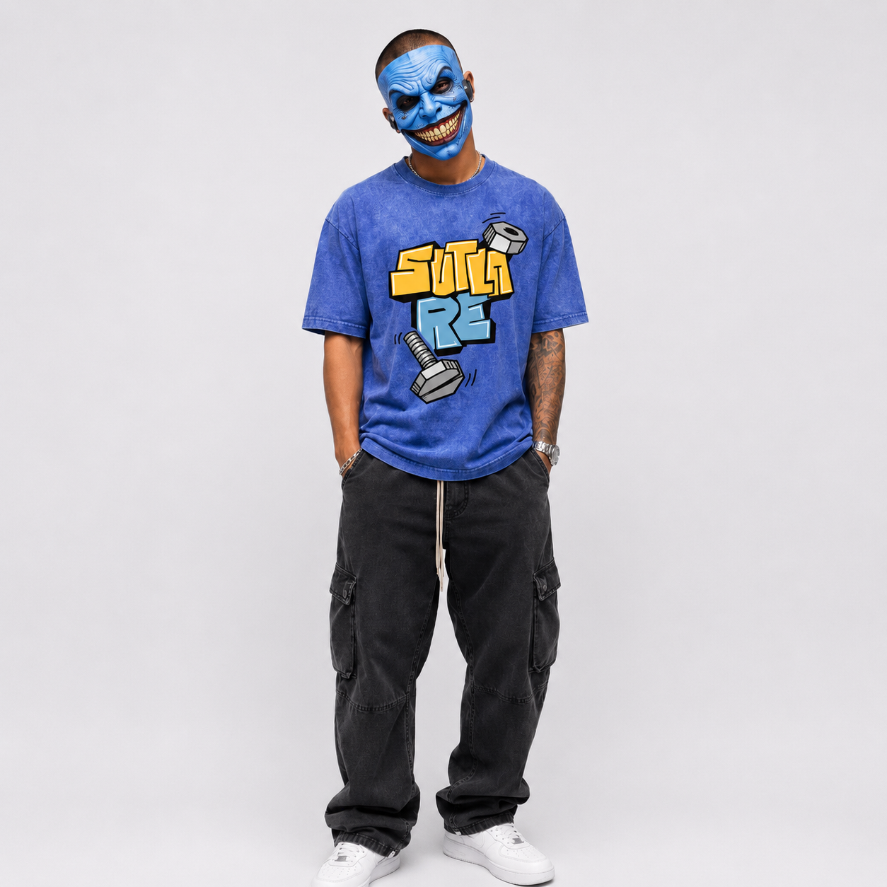 Sutla Re – Official Screw Loose Club Oversized Tee (Optic Wash)
