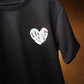 Goa is Love Puffed Heart Unisex Oversized t-shirt - Black