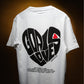 Goa is Love Puffed Heart Unisex Oversized t-shirt - White