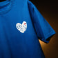 Goa is Love Puffed Heart Unisex Oversized t-shirt - Royal Blue