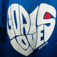 Goa is Love Puffed Heart Unisex Oversized t-shirt - Royal Blue
