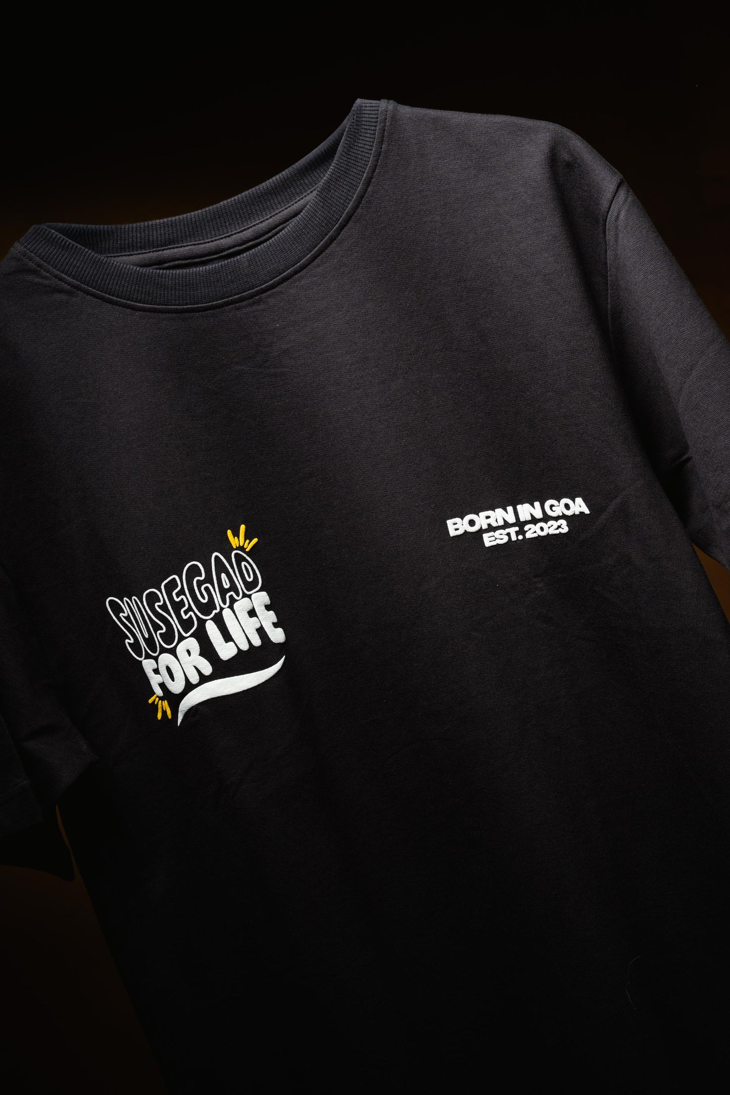 Ultra Premium Susegad For Life Tee – Dark Grey | Puff Print Unisex Fit