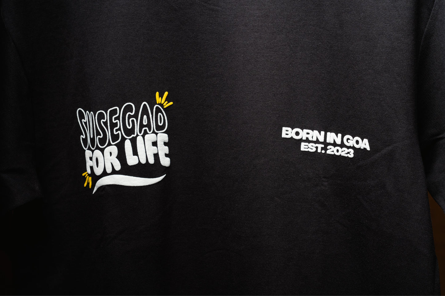 Ultra Premium Susegad For Life Tee – Dark Grey | Puff Print Unisex Fit