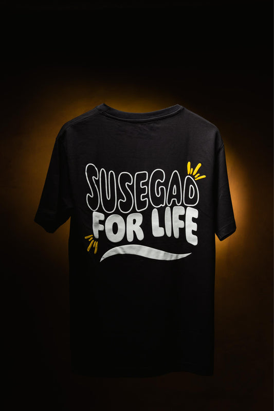 Ultra Premium Susegad For Life Tee – Dark Grey | Puff Print Unisex Fit