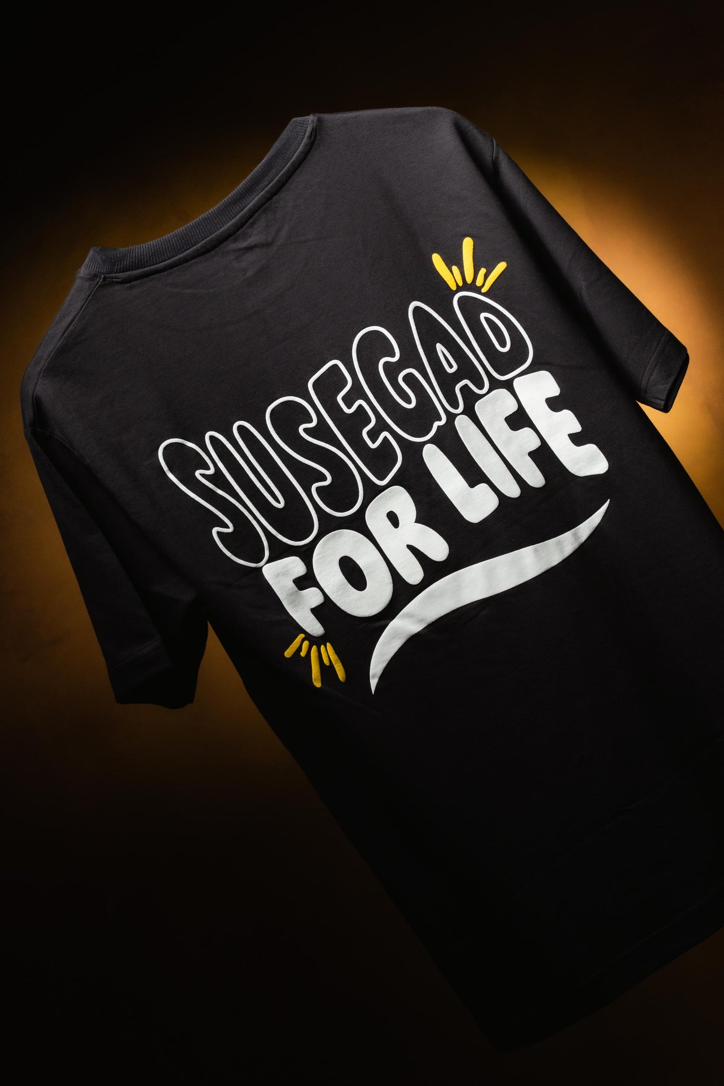 Ultra Premium Susegad For Life Tee – Dark Grey | Puff Print Unisex Fit