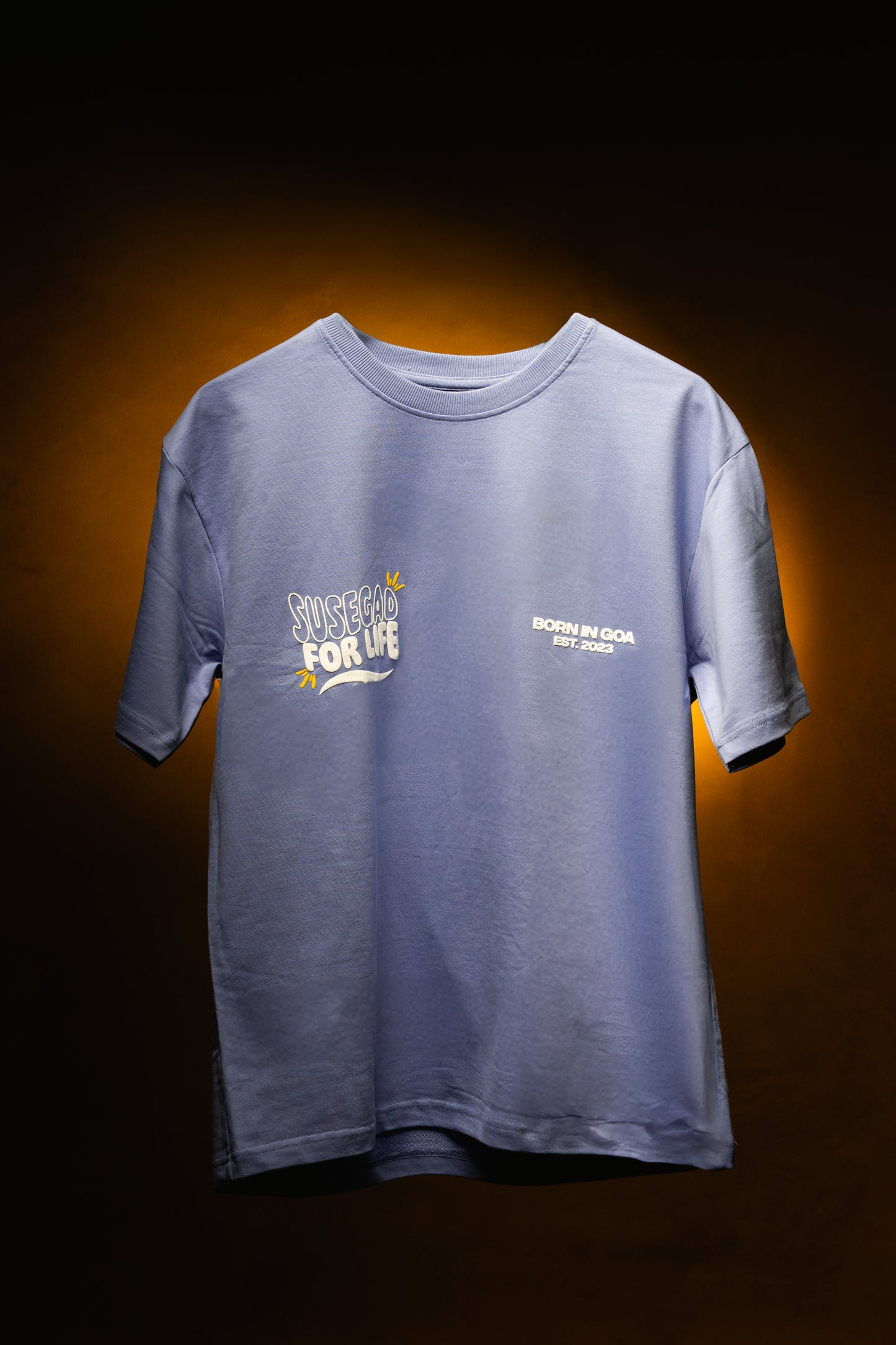 Ultra Premium Susegad For Life Tee – Pale Blue| Puff Print Unisex Fit