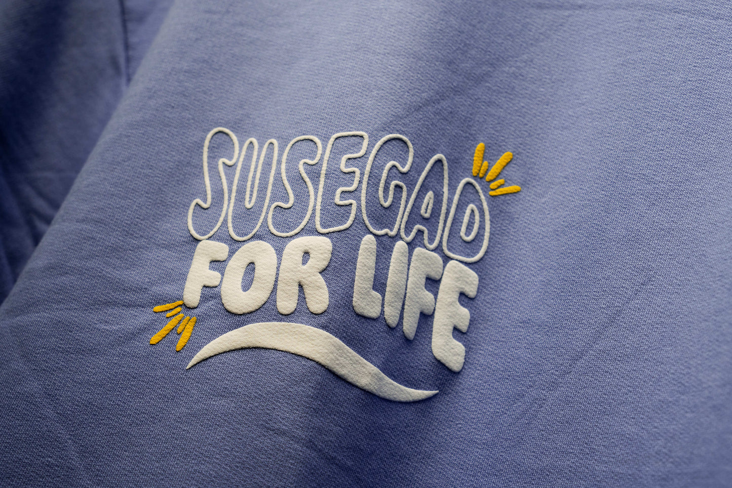 Ultra Premium Susegad For Life Tee – Pale Blue| Puff Print Unisex Fit