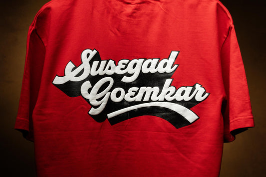 Ultra Premium Susegad Goemkar Tee – Red | Puff Print Unisex Fit