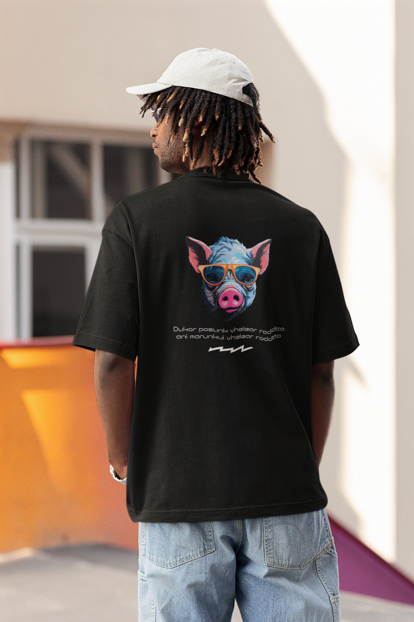 Dukor Konkani Proverb oversized t-shirt