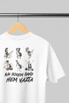 Kai Borem Band Hem Vazta - Ultra Premium Oversized T-Shirt with Extended Neck