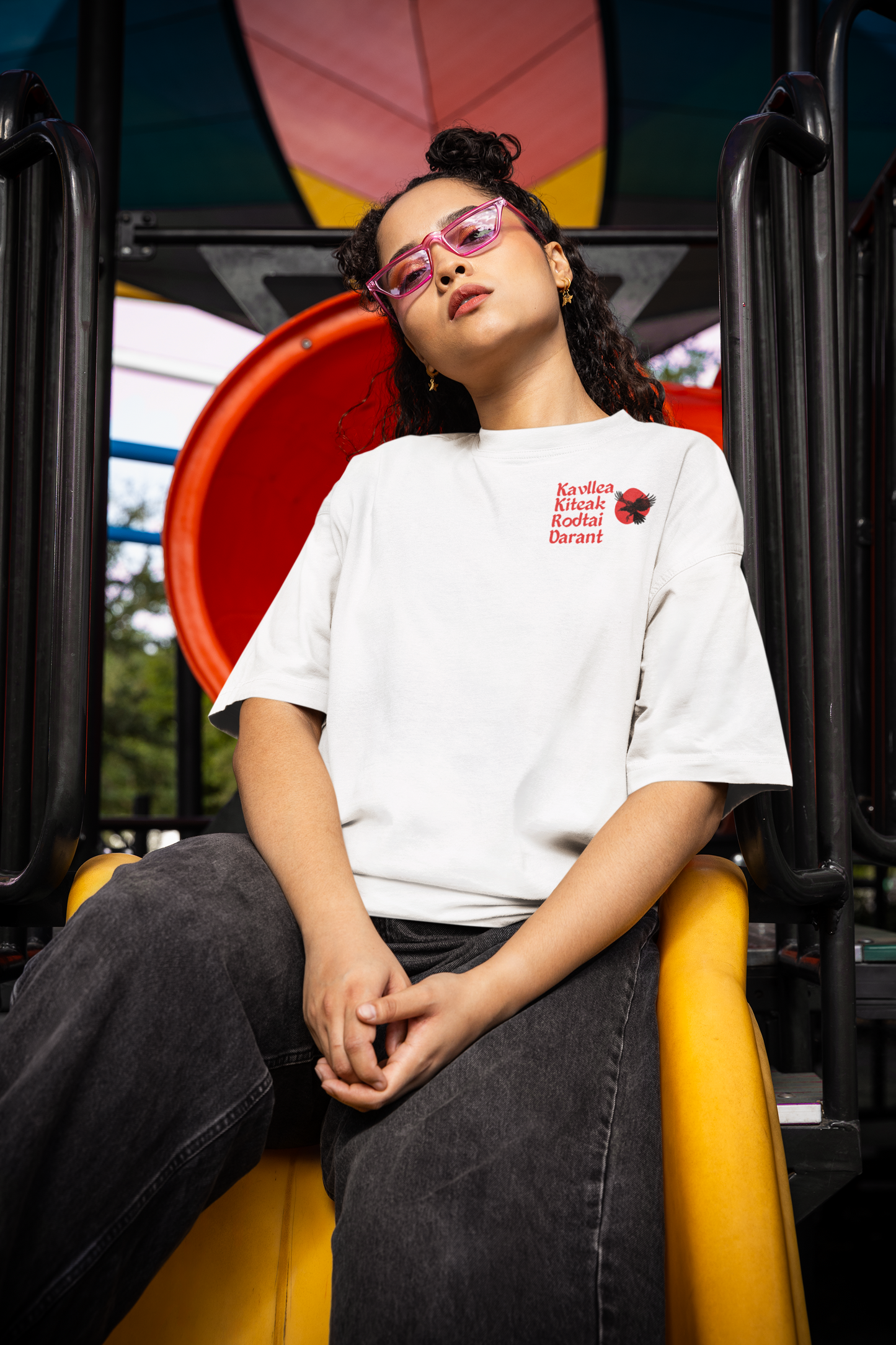Kavllea Kiteak Rodtai Darant Regular Oversized t-shirt