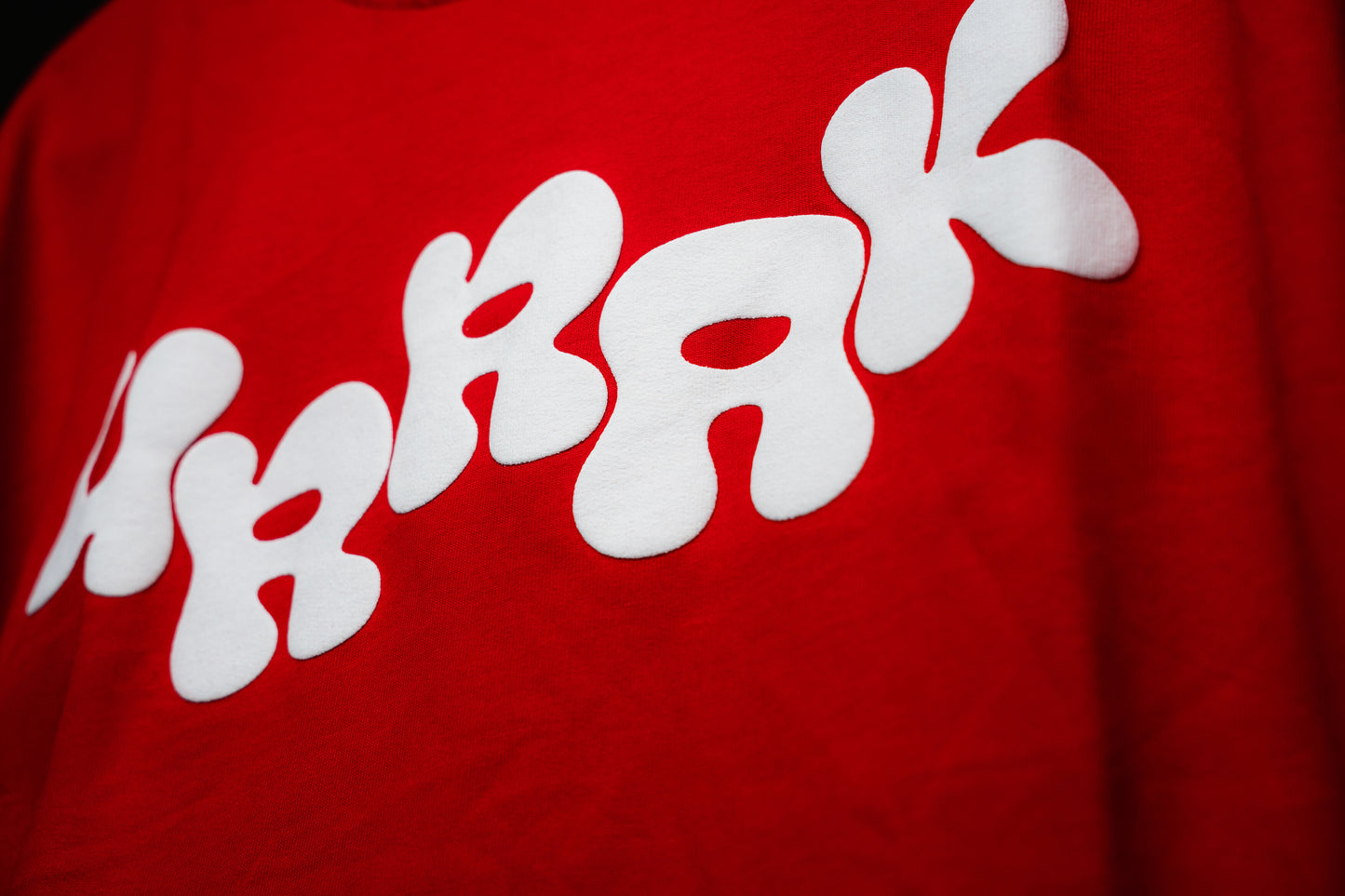 Pre- Order - Urrak Signature Puff Print Oversized Tee - Red