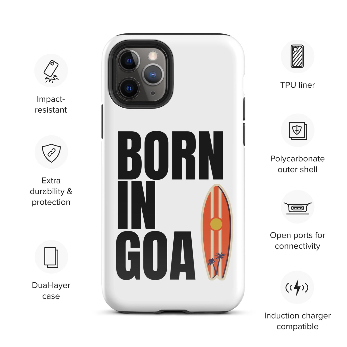 Born In Goa Tough Case for iPhone®