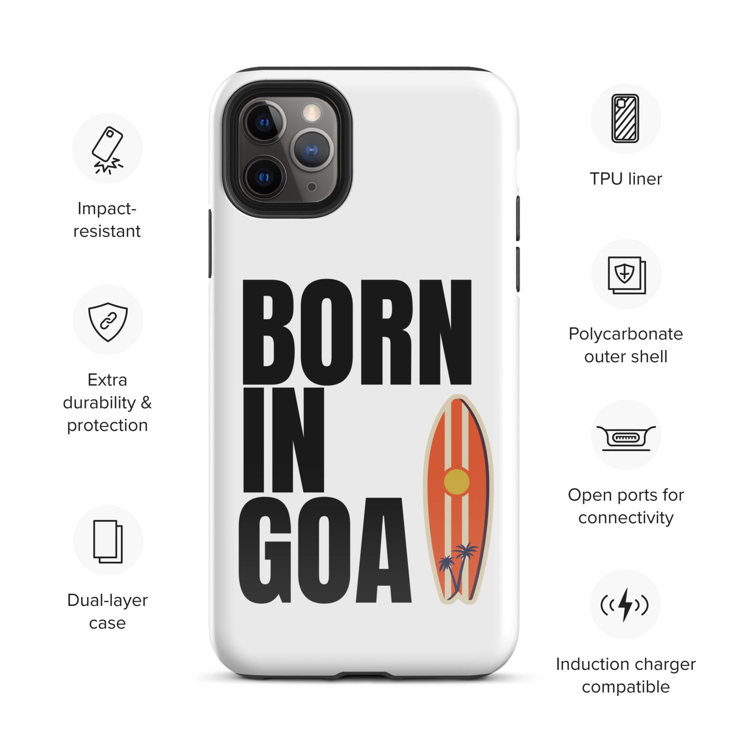 Born In Goa Tough Case for iPhone®