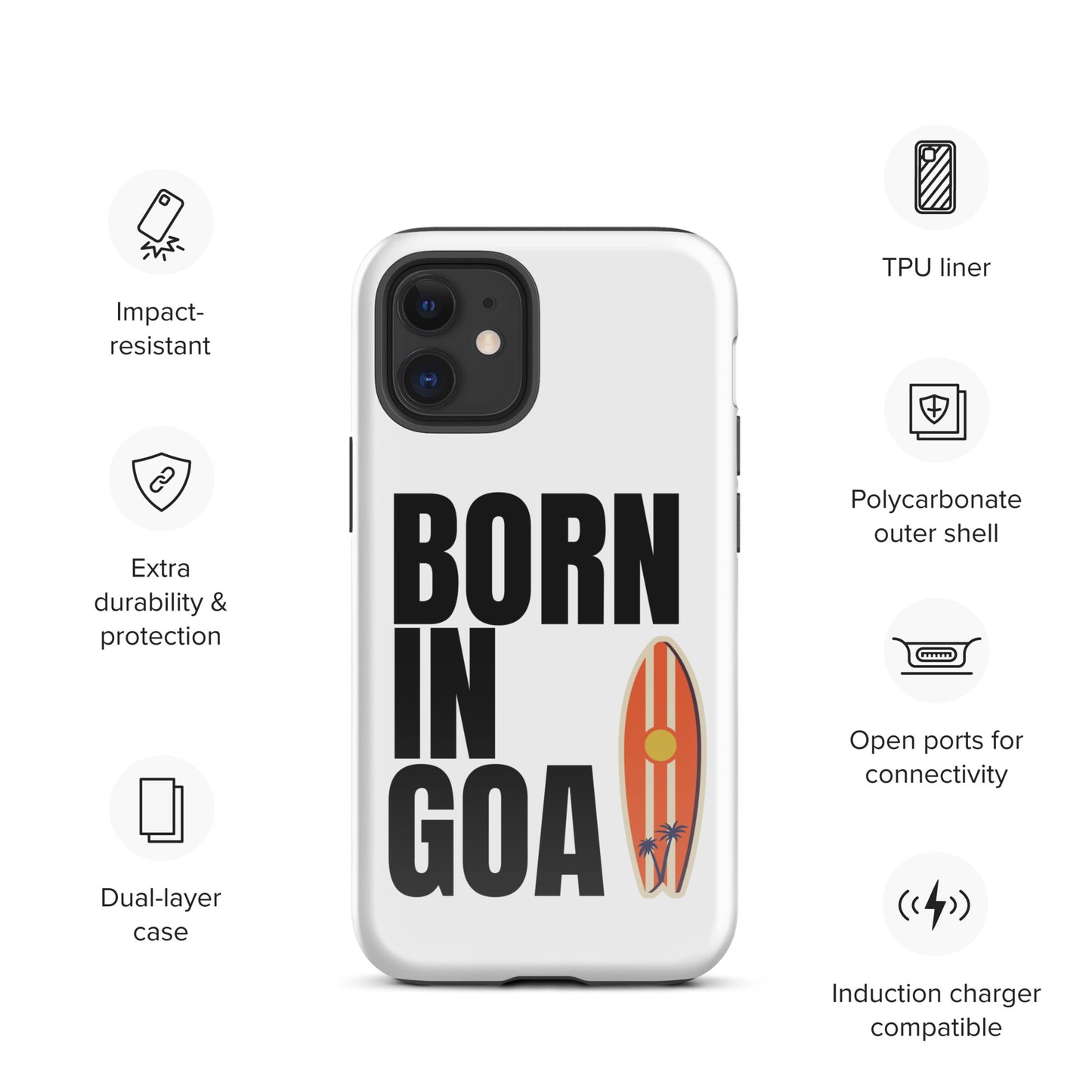 Born In Goa Tough Case for iPhone®