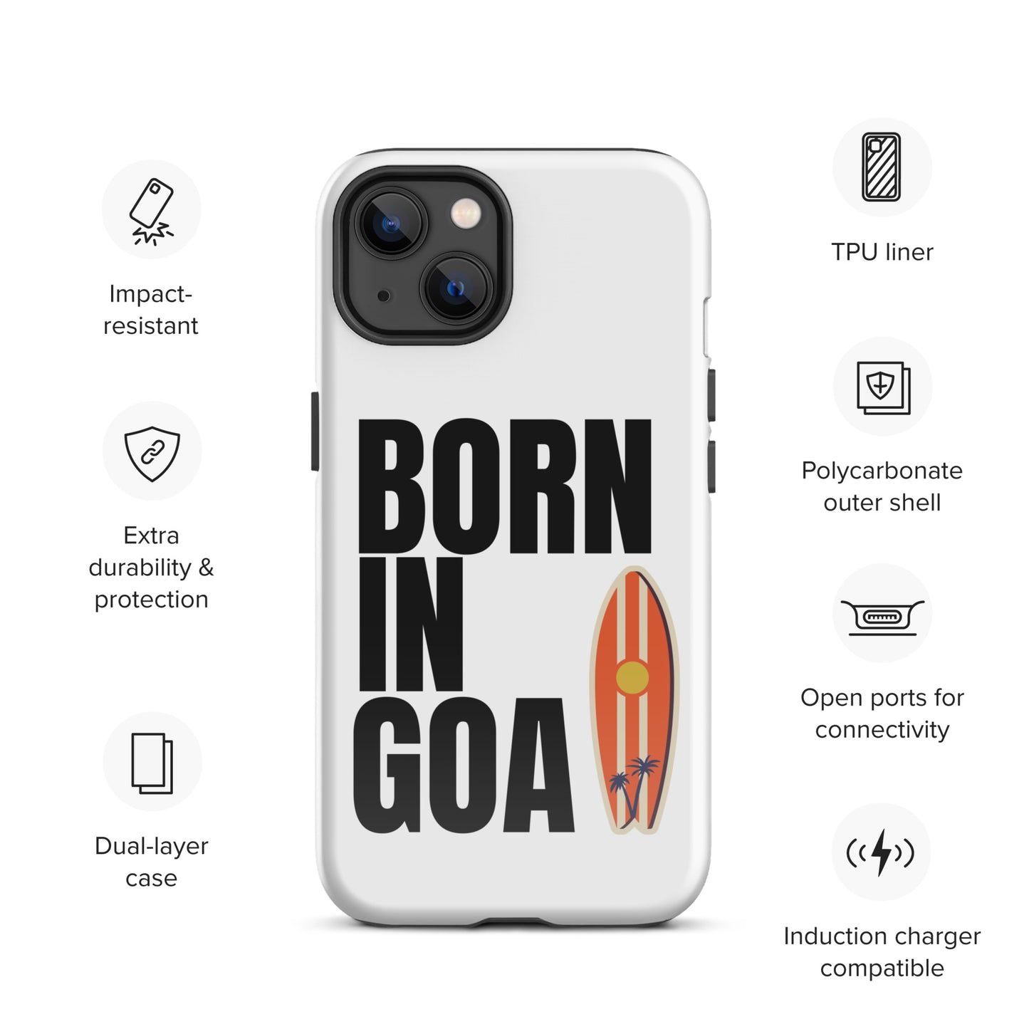 Born In Goa Tough Case for iPhone®