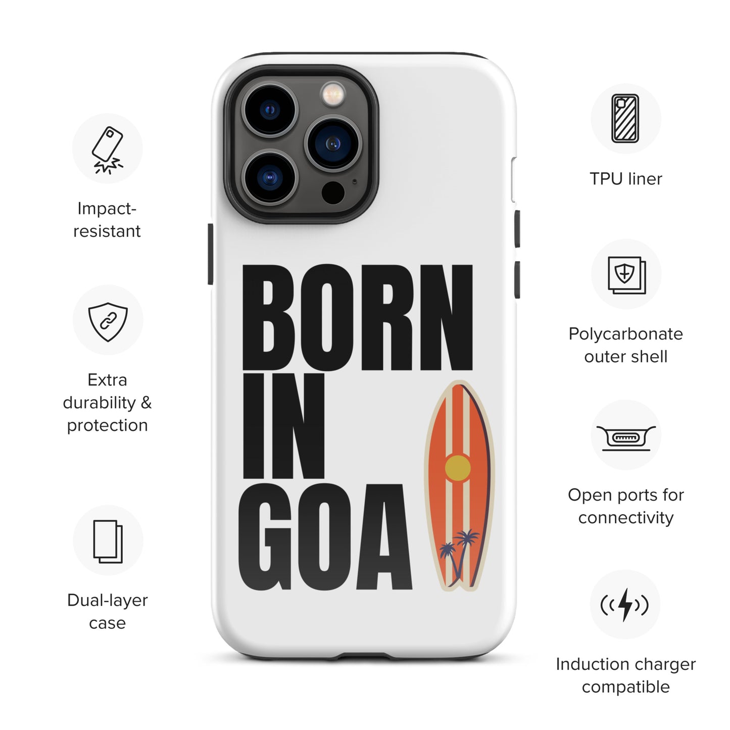 Born In Goa Tough Case for iPhone®