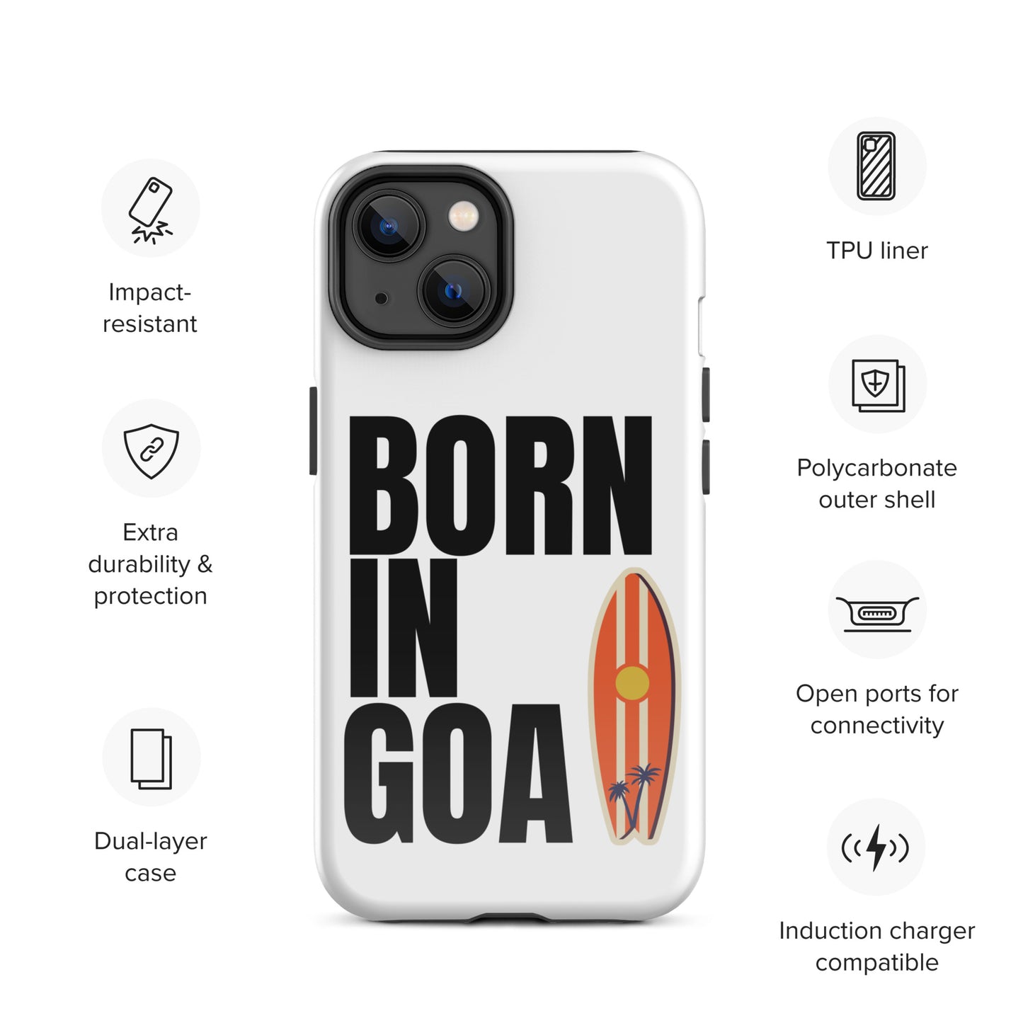 Born In Goa Tough Case for iPhone®