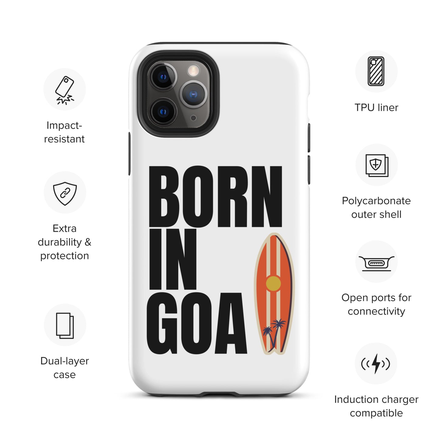 Born In Goa Tough Case for iPhone®