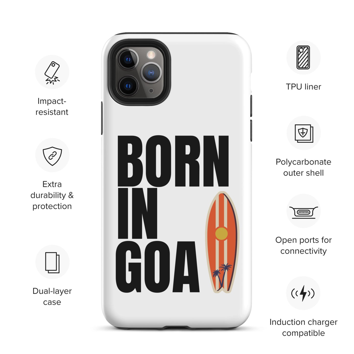 Born In Goa Tough Case for iPhone®