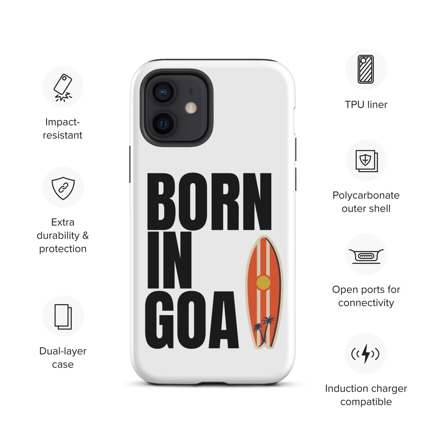 Born In Goa Tough Case for iPhone®