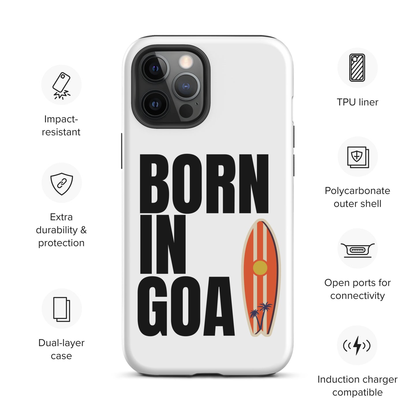 Born In Goa Tough Case for iPhone®