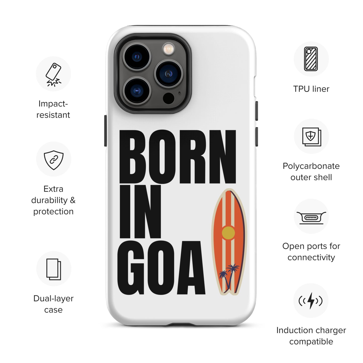 Born In Goa Tough Case for iPhone®