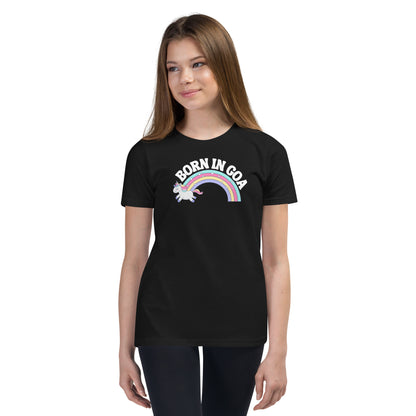 Youth Born In Goa Unicorn Short Sleeve T-Shirt